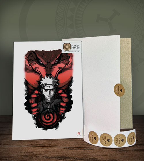Tintak Tattoo product packaging with a red and black design on a white background