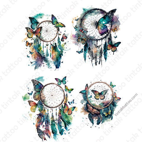 Dreamcatcher temporary tattoo sticker design