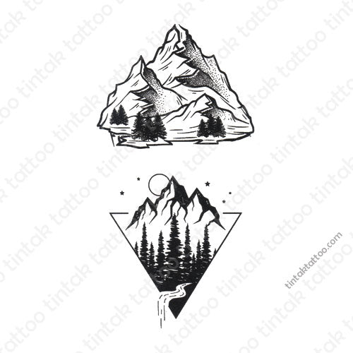 minimalist Temporary Tattoo Sticker Design