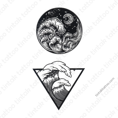 minimalist Temporary Tattoo Sticker Design
