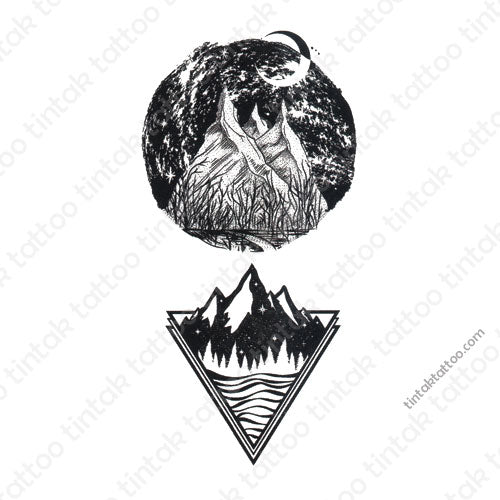 minimalist Temporary Tattoo Sticker Design