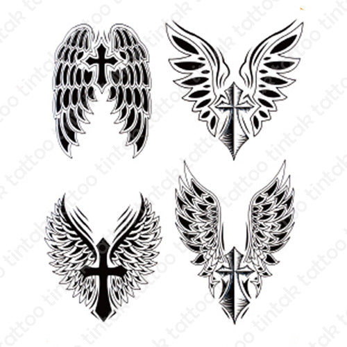 Angel Wings Temporary Tattoo Sticker Design