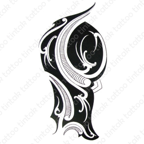 Polynesian Tribal Temporary Tattoo design
