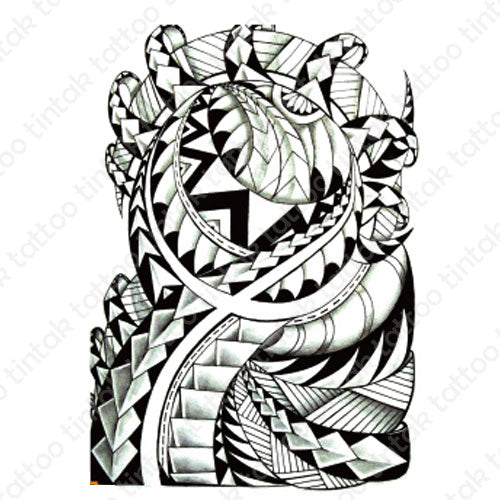 Polynesian temporary tattoo design