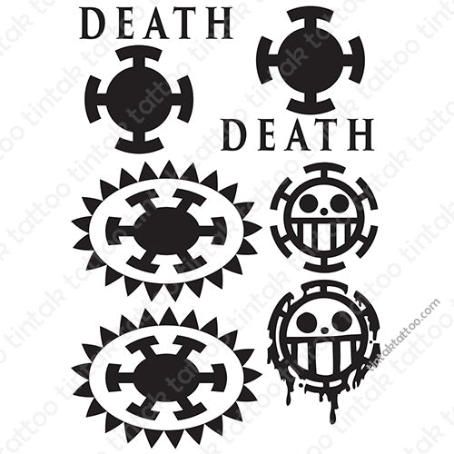 Trafalgar Law - One Piece Temporary Tattoo 02