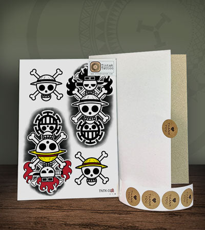 Trio - One Piece Temporary Tattoo 03