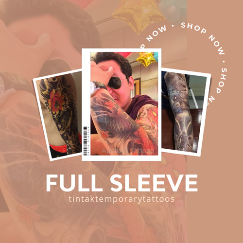Temporary Tattoo Full Sleeve Collection Cover