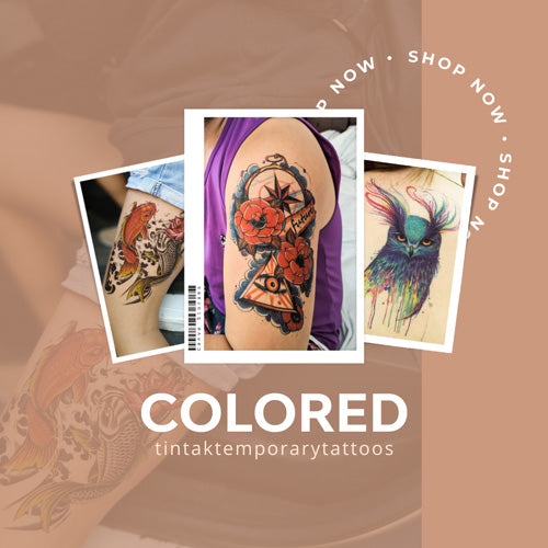 Temporary Tattoo Colored Collection Cover