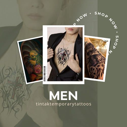 Temporary Tattoo Collections for Men Cover