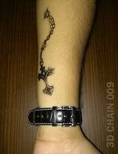 Load image into Gallery viewer, 3D Chain Temporary Tattoo Sticker on arm.