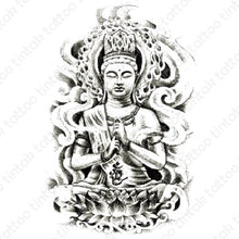 Load image into Gallery viewer, Buddha Temporary Tattoo Sticker Design