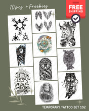Load image into Gallery viewer, Temporary Tattoo Sticker Design Set Bundle  Cover