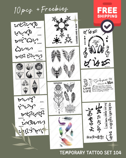 Temporary Tattoo Sticker set bundle cover