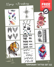 Load image into Gallery viewer, Tintak Temporary Tattoo Sticker Bundle Cover