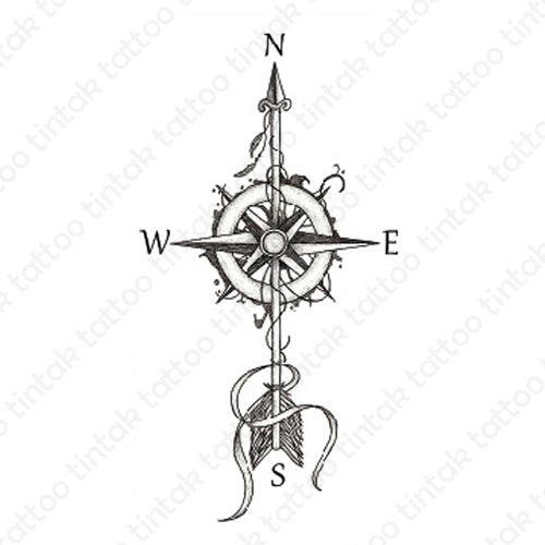 Compass tattoo hi-res stock photography and images - Alamy