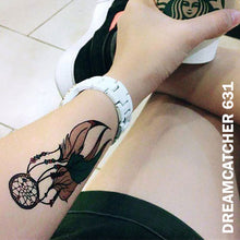 Load image into Gallery viewer, dreamcatcher Temporary Tattoo Sticker on arm