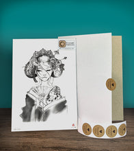 Load image into Gallery viewer, Tintak temporary tattoo sticker geisha design with packaging.