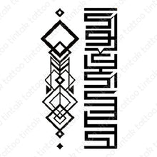 Load image into Gallery viewer, geometric Temporary Tattoo Sticker Design
