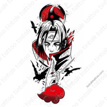 Load image into Gallery viewer, Itachi Temporary Tattoo Sticker Design 094