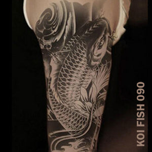 koi fish temporary tattoo sticker on arm