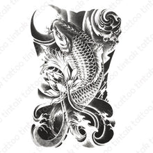 Load image into Gallery viewer, Koi Fish Temporary Tattoo Sticker Design