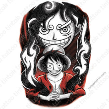 Load image into Gallery viewer, Luffy One Piece Temporary Tattoo Sticker Design