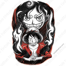 Load image into Gallery viewer, One Piece Luffy Gear 5 Temporary Tattoo Sticker Design