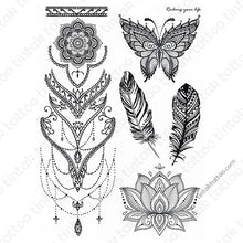 Load image into Gallery viewer, mandala Temporary Tattoo Sticker Design