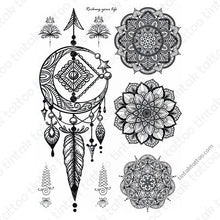 Load image into Gallery viewer, mandala Temporary Tattoo Sticker Designs
