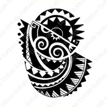 Load image into Gallery viewer, Polynesian Tribal Temporary Tattoo design