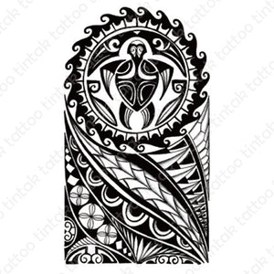 Polynesian/Maori Temporary Tattoo Sticker Design