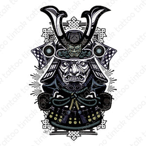 Samurai Shogun Temporary Tattoo Sticker Design