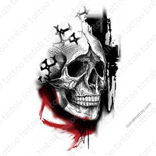 Load image into Gallery viewer, Skull Temporary Tattoo Sticker Design 075.