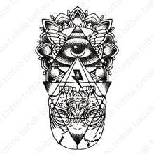 Load image into Gallery viewer, The eye of providence temporary tattoo design.