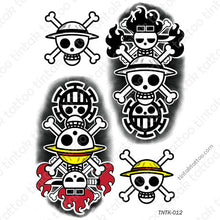Load image into Gallery viewer, Trio One Piece Logos Temporary Tattoo Sticker Designs